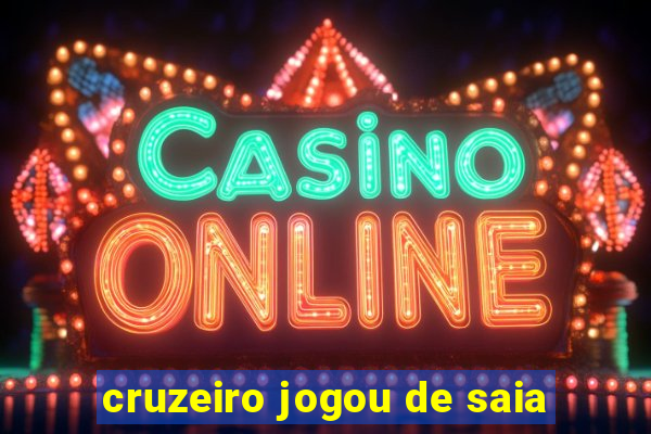 cruzeiro jogou de saia
